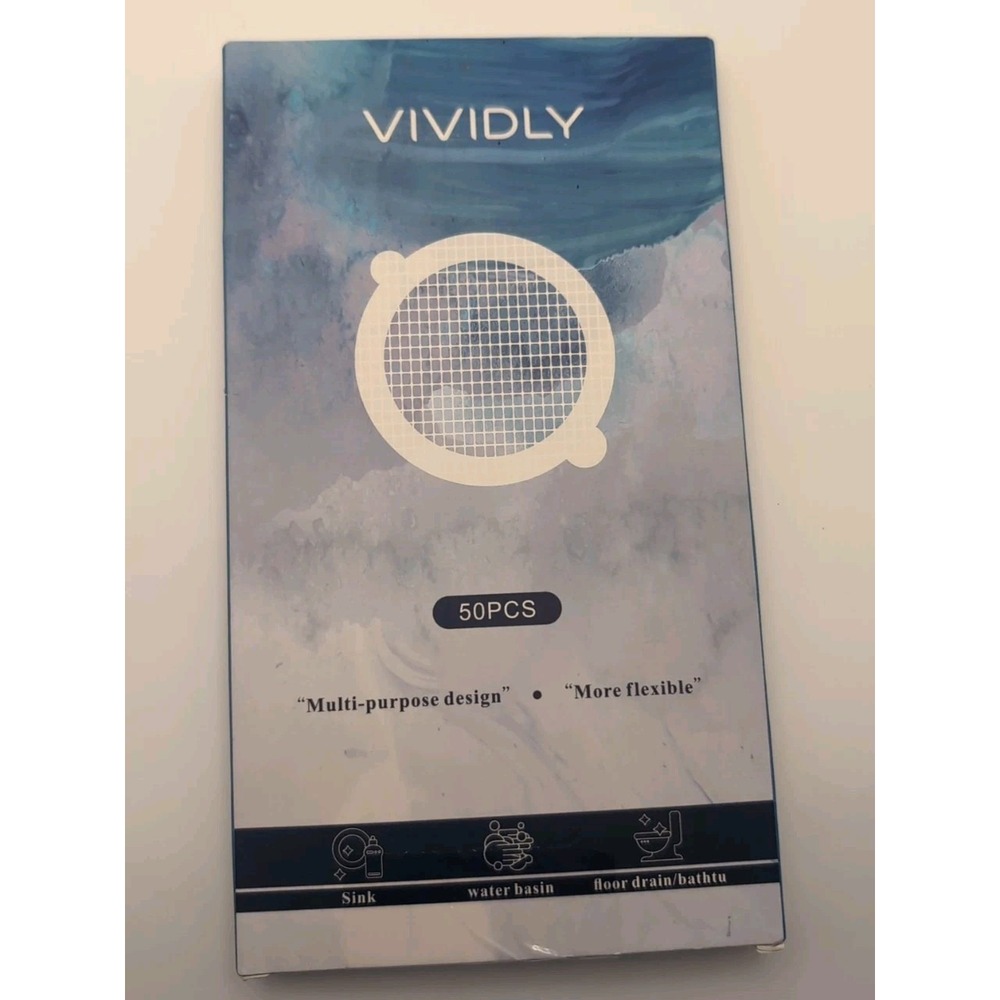 Disposable Hair Catcher for Bathtub & Shower Drain Prevents Clogging 50 Pack NEW